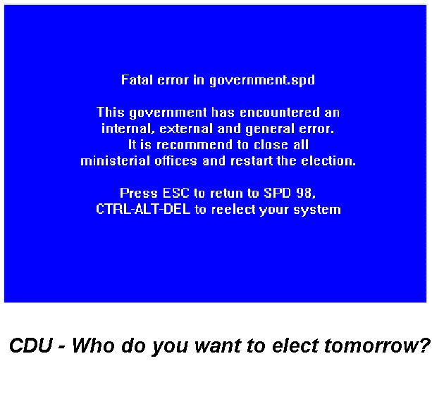 CDU – Who do you want to elect tomorrow?